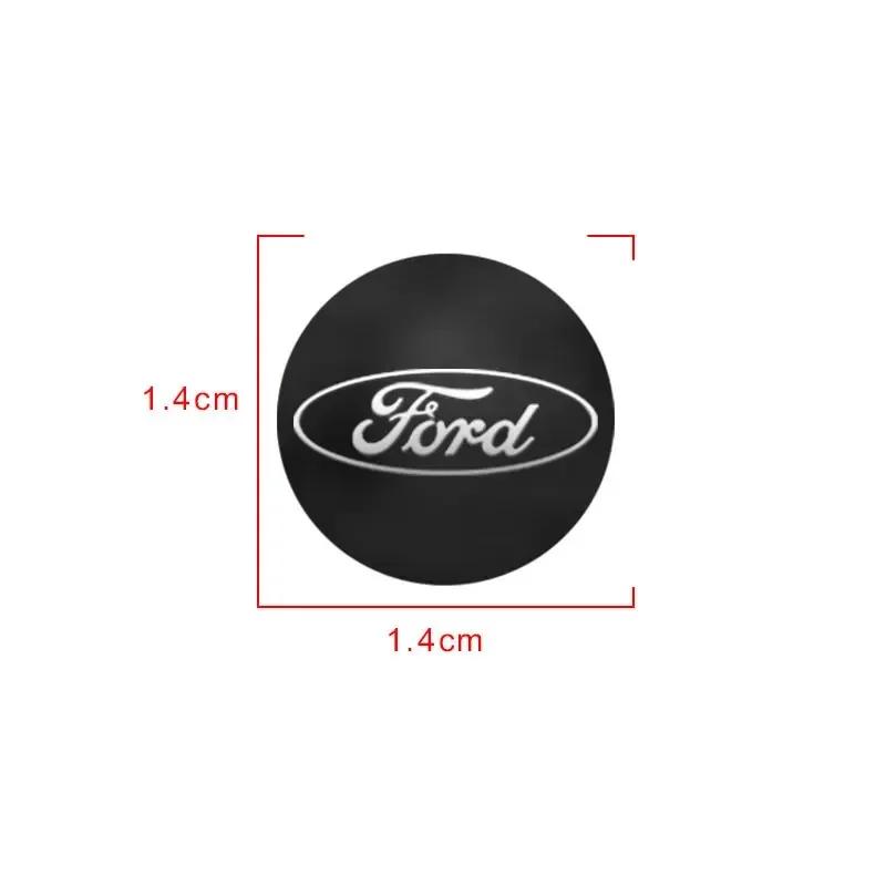 New 2026 Car Sticker 10Pcs 14mm Car Logo Remote Control Key Badge Stickers For Ford Focus 2 3 mondeo mk3 ranger fusion mustang f