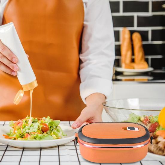 Изоляция из нержавеющей стали, термоконтейнер для ланча, портативный, легкоочищаемый контейнер для еды для пикника на открытом воздухе