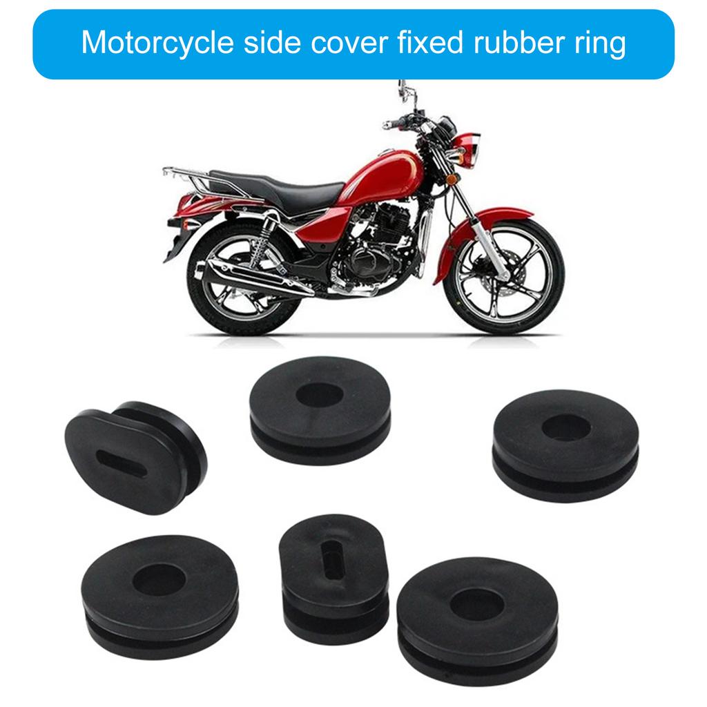 6Pcs/12pcs Replacement Rubber Gasket Motorcycle Fairing Side Cover Grommets Side Panel Fairing Washer Spacer for GS125