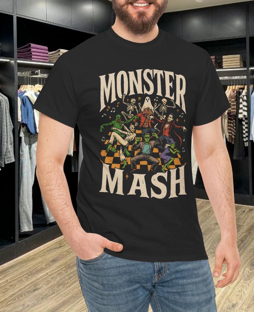 Monster Mash Funny Halloween Spooky Season Trick Or Treat T- Shirt