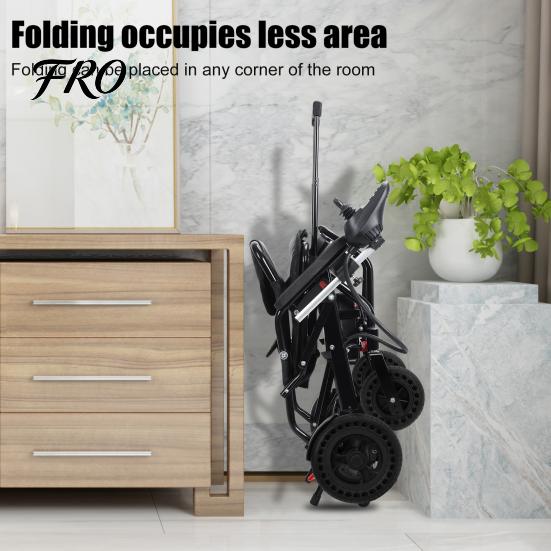 Adults Lightweight Foldable Electric Wheelchairs Wheelchair, Wheelchair for Adults, Motorized Portable with 500W Motors,12 Miles (UK Socket) Adult
