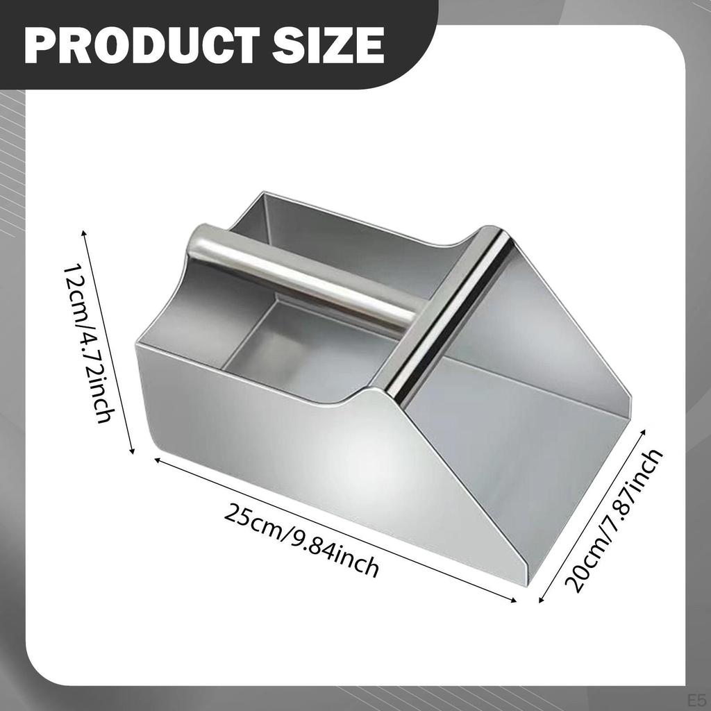 Бытовой совок для уборки пыли Многоцелевой из нержавеющей стали с ручкой Сборщик мусора Ручной