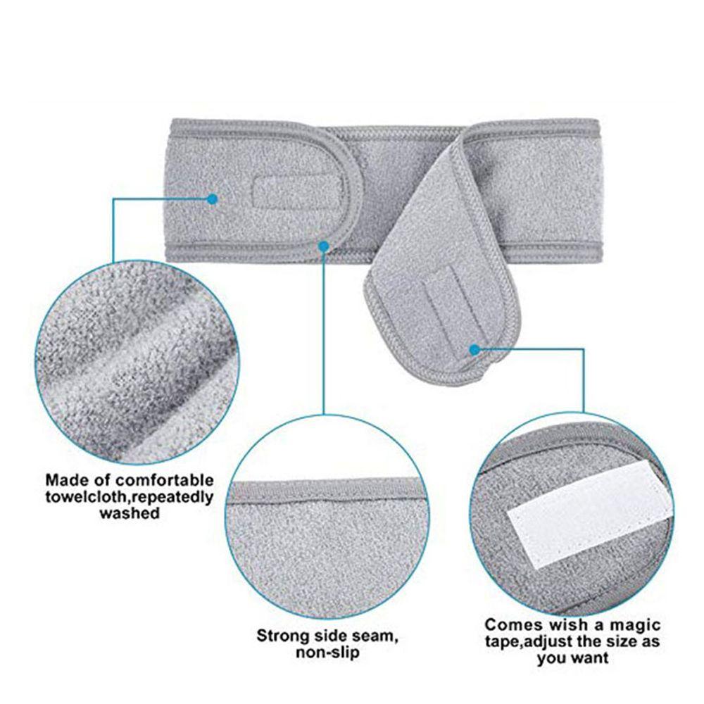 Cloth Stretch Towel Adjustable Makeup Head Band Facial Hairband Shower Caps Toweling Hair Wrap
