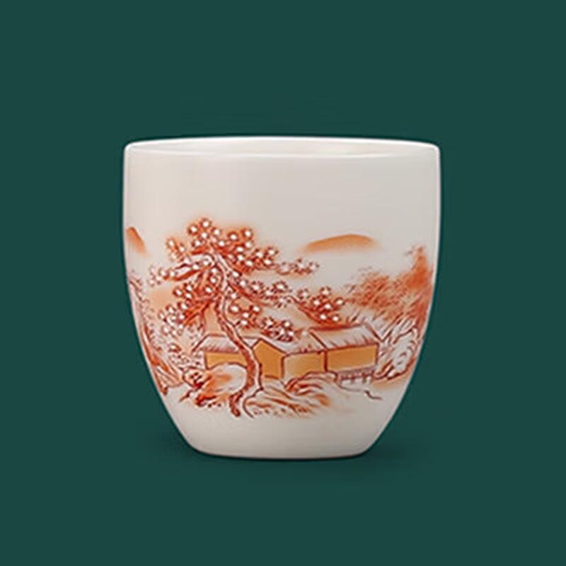 Chaxun Mutton Fat Jade White Porcelain Master Teacup