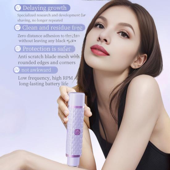 Двойная головка Женская электробритва USB перезаряжаемая водонепроницаемая портативная для лица, тела, зоны бикини, рук, ног, эпилятор, бритва, триммер