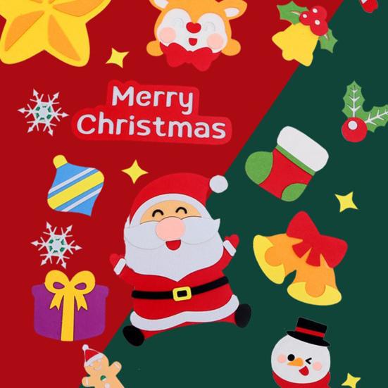 Монтессори Войлочная Рождественская Елка для Малышей с Огоньками Сделай Сам Игры Детский Плюшевый Набор Рождественской Елки с 32/40 Украшениями