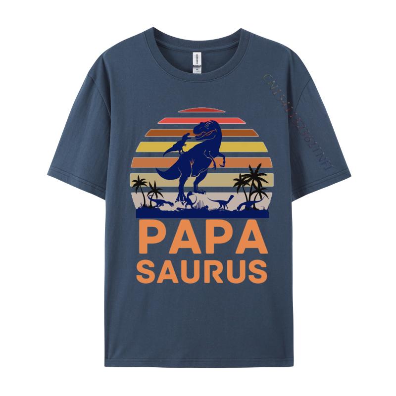 Papasaurus T Rex Dinosaur Papa Tshirt Printed On Family T Shirt Tops Tees For Unisex TeeShirt Vintage T Shirt