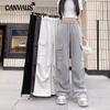 Спецодежда, спортивные штаны, женские весенне-летние свободные повседневные брюки с широкими штанинами больших размеров, спортивные штаны