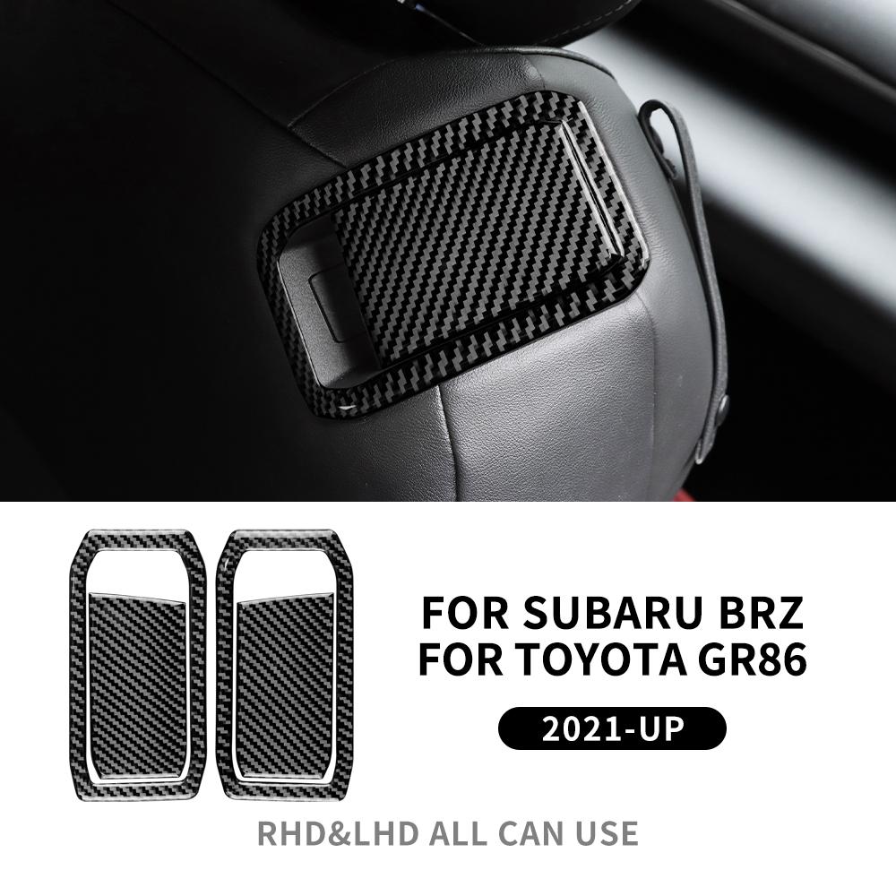 Real Soft Carbon Fiber For Subaru BRZ Toyota GR86 2025 2025 2025 2025 RHD LHD Car Seat Rear Handle Sticker Interior Accessories