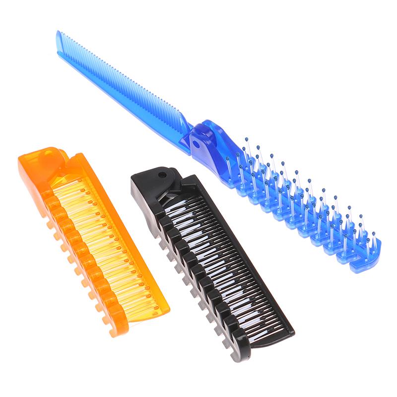 Пластиковая дорожная расческа Портативная складная расческа Антистатическая расческа Шпилька Инструмент для укладки волос