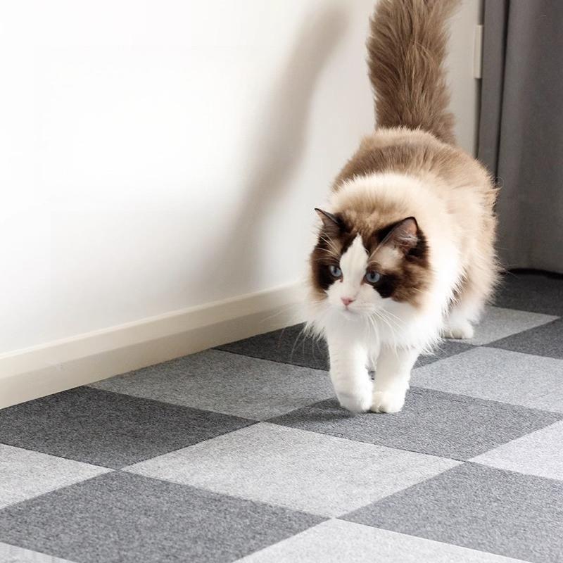 Декоративный самоклеящийся коврик для пола, Современный геометрический узор, Водостойкий, Для спальни, Общежития, Детской. Сними и приклей, Бесшумный, Противоскользящий, Защищающий от загрязнений