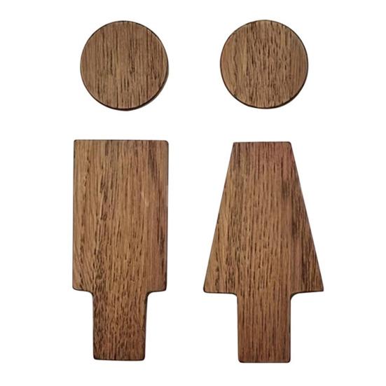 Деревянный знак для туалета, самоклеящаяся табличка на дверь туалета, настенный знак для ванной с горячими источниками для офисов, предприятий, ресторанов