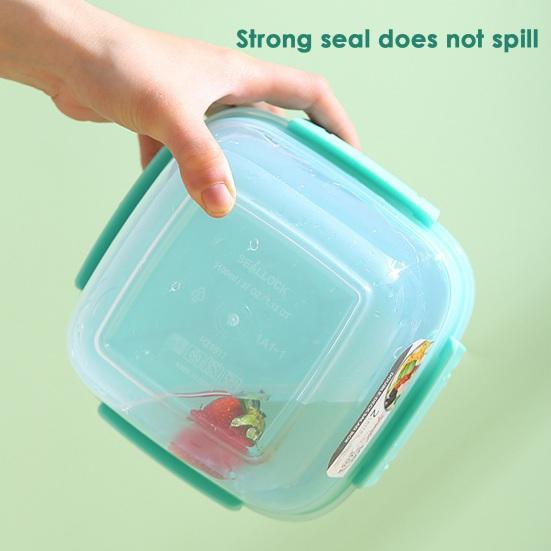 Прочный портативный контейнер для хранения салатов, легкий двухслойный контейнер для обеда, школьный контейнер для еды