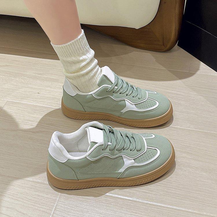 Обувь Dexun 2024, женская, весна-лето, новые маленькие белые туфли, повседневная спортивная обувь на шнуровке, туфли на плоской подошве, одинарные туфли