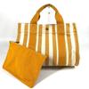 Border with Pouch Cannes PM Tote Bag Hand Bag Canvas yellow/White