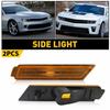 Для 10-15 Chevy Camaro Боковые габаритные огни бампера Рефлектор Янтарный GM2550197 EOA