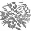 Handmade Antique Silver Leaf Jewelry Accessories for DIY Bracelets and Necklaces.