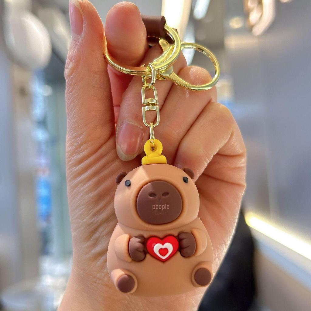 Adorable Capybara Keychain - Perfect Schoolbag Pendant & Car Charm, Student Gift Ornament