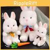 Tie Bow Rabbit Plush Toy Cartoon Stuffed Animal Doll Cute Kids Birthday Gift