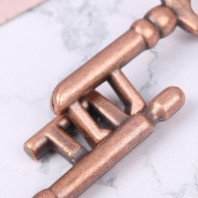 Игрушки для снятия стресса Тест на мозг Игрушка-ключ для замка Развитие Сплав Брелок для ключей Игра-головоломка Детский тест на Iq для мышления Ключ-головоломка