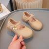 2024 Children Leather Shoes for Girls Autumn New Fashion Korean Style Soft Bottom Anti-slippery Elegant Princess Versatile Shoes