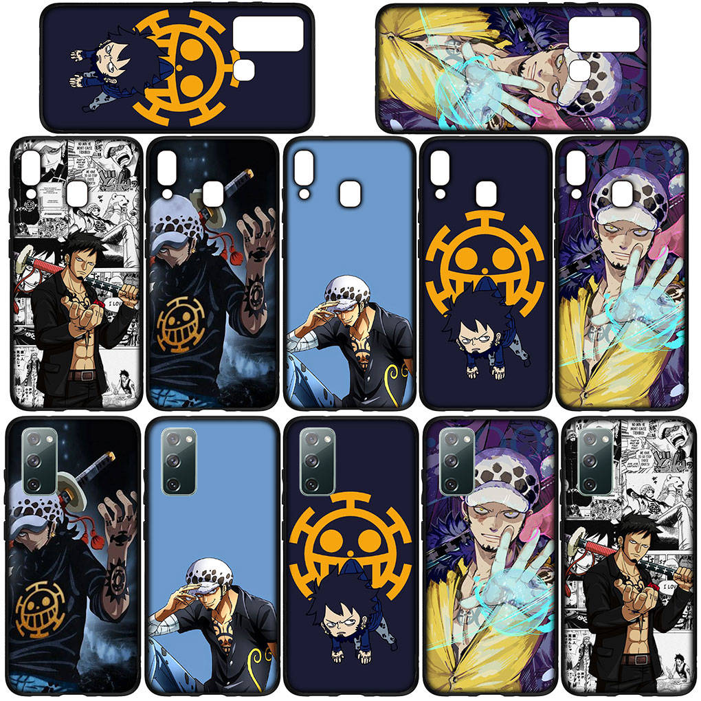 Чехол для iPhone 16 15 Xiaomi Redmi Note 14 13 12 11 Pro Max X 8 9 16e Samsung Galaxy S25 S24 S23 Moto OPPO Huawei Trafalgar Law One Piece Phone Case
