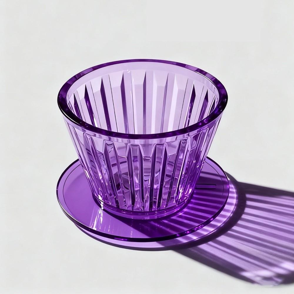 1-2Cups Coffee Maker Reusable Coffee Dripper Heat-resistant Crystal Eye B75 Basket Resin Portable Coffee Funnel Coffee Brewing