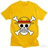 One Piece Monkey D. Luffy Japanese Anime Summer Kids T-shirt for 3-12 Years Short Sleeve High Quality