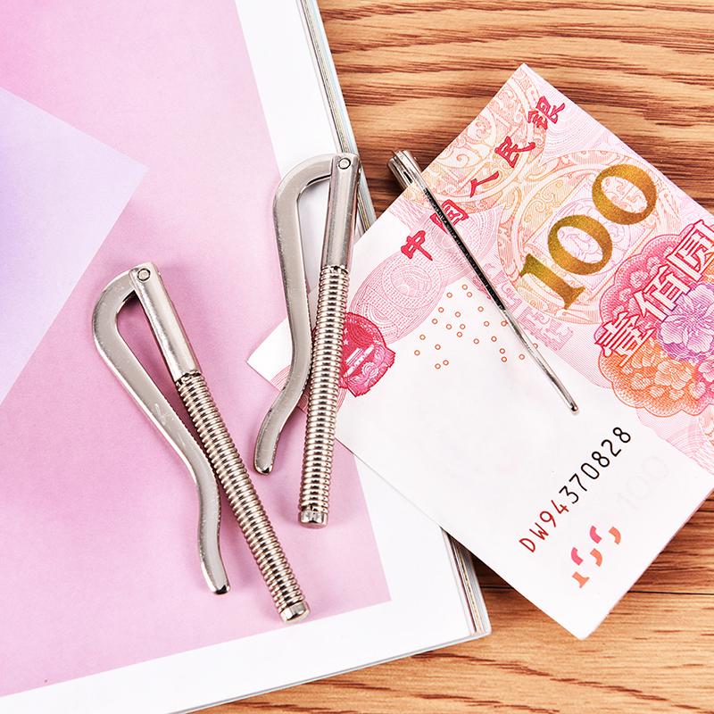 Металлические зажимы для денег Держатель зажима для наличных денег из нержавеющей стали для кармана (цвет: Серебряный)