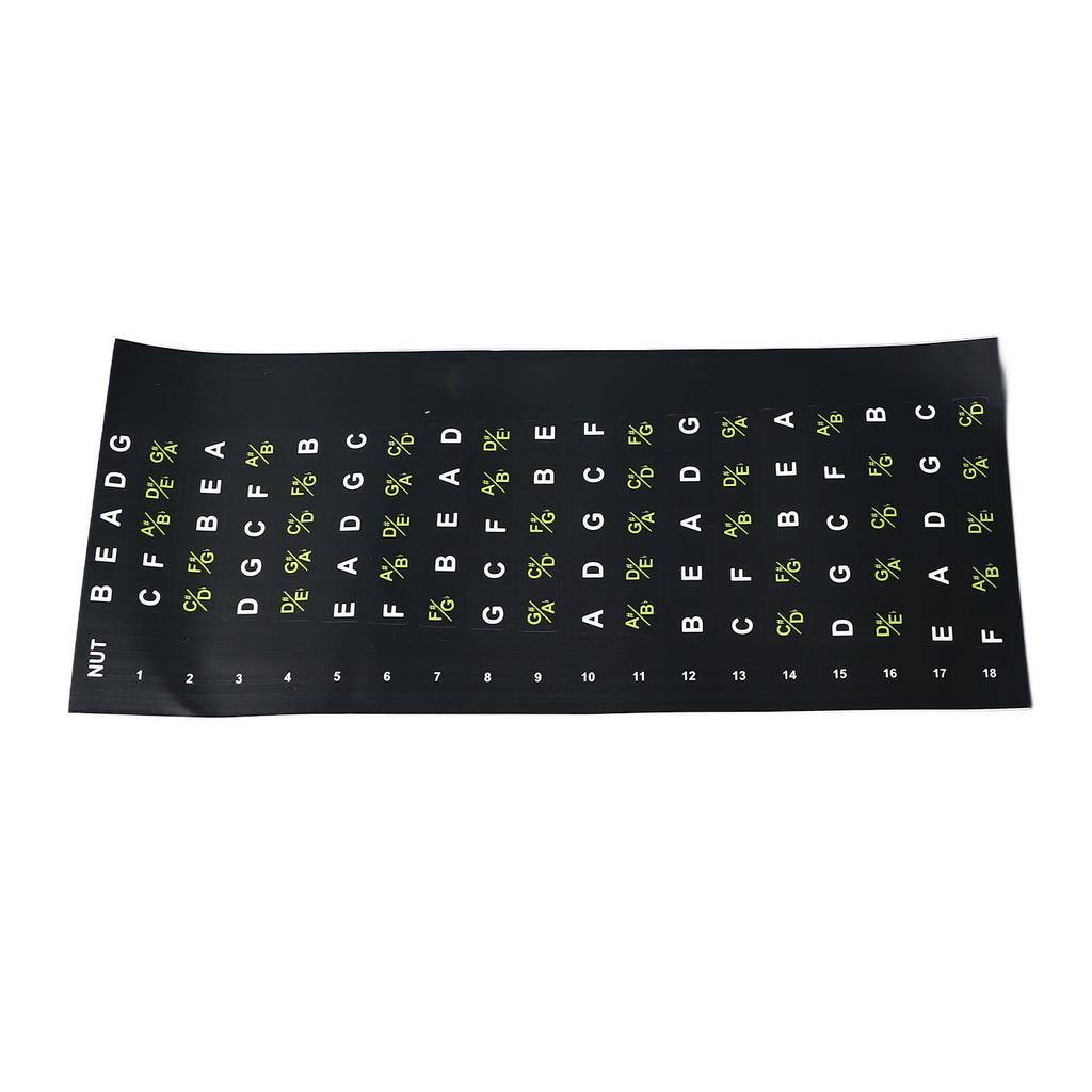 Наклейка на гриф гитары, басовый аккорд, лад, нота, указатель пальцев, наклейка для начинающих, играющих на 5 струнах