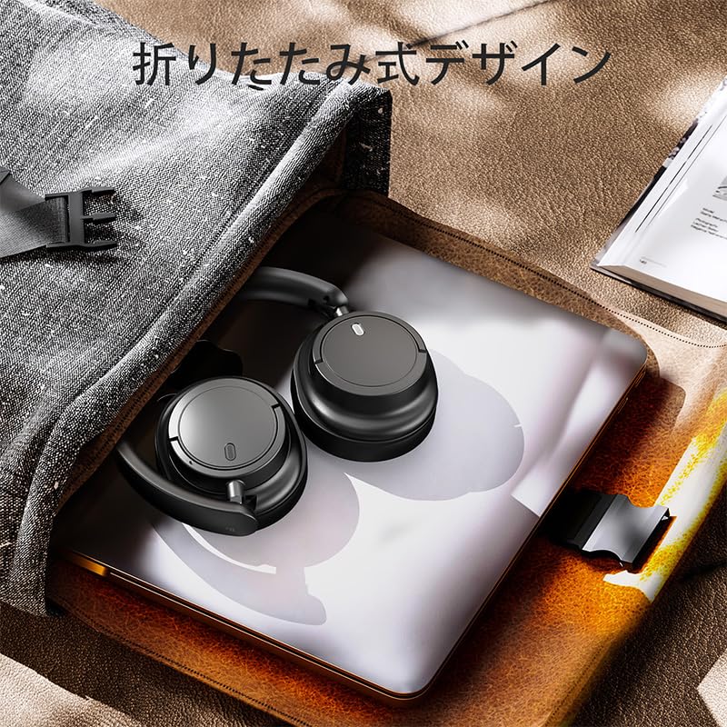 Bluetooth Wireless Up to 90 Hours of Dual 40mm Simultaneous Connection with Two Connection V16 5.4 Headphones, Foldable, Playtime, Modes, Hi-Fi