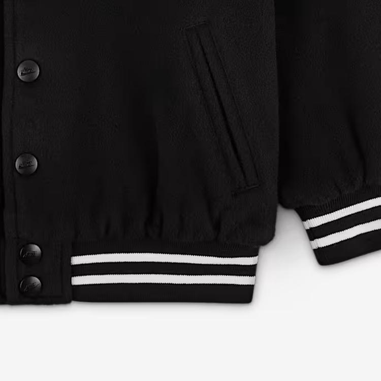 Nike Просто сделай это Удобная Кожаная Куртка с Длинным Рукавом Детская Куртка IQ2810-010
