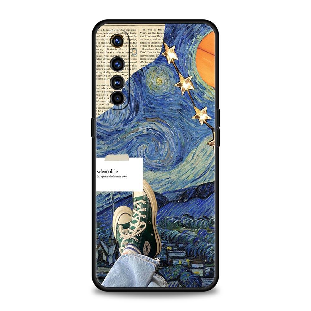 Чехол для телефона для Realme 12 11 10 9 8 5G 7 6 GT5 GT3 GT2 Pro Plus C21 C11 C25 C35 GT Neo 2 3 3T 5 Чехол Звездное небо искусство ван Гога
