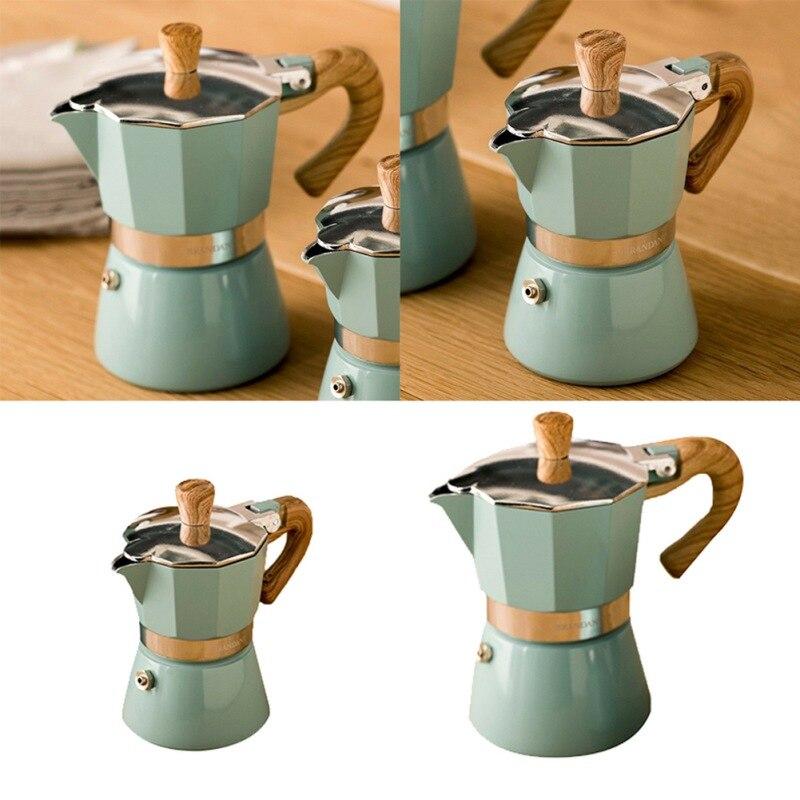 Ретро Кофейники Кофеварка Moka Espresso Кофеварка Перколятор Плита Горшок 150/300 мл Кухонные Принадлежности Плита Кофеварка