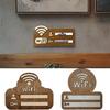 Деревянная табличка с паролем WiFi Настенная Рукописная Наклейки на стену WiFi Перезаписываемая Многоцелевое использование