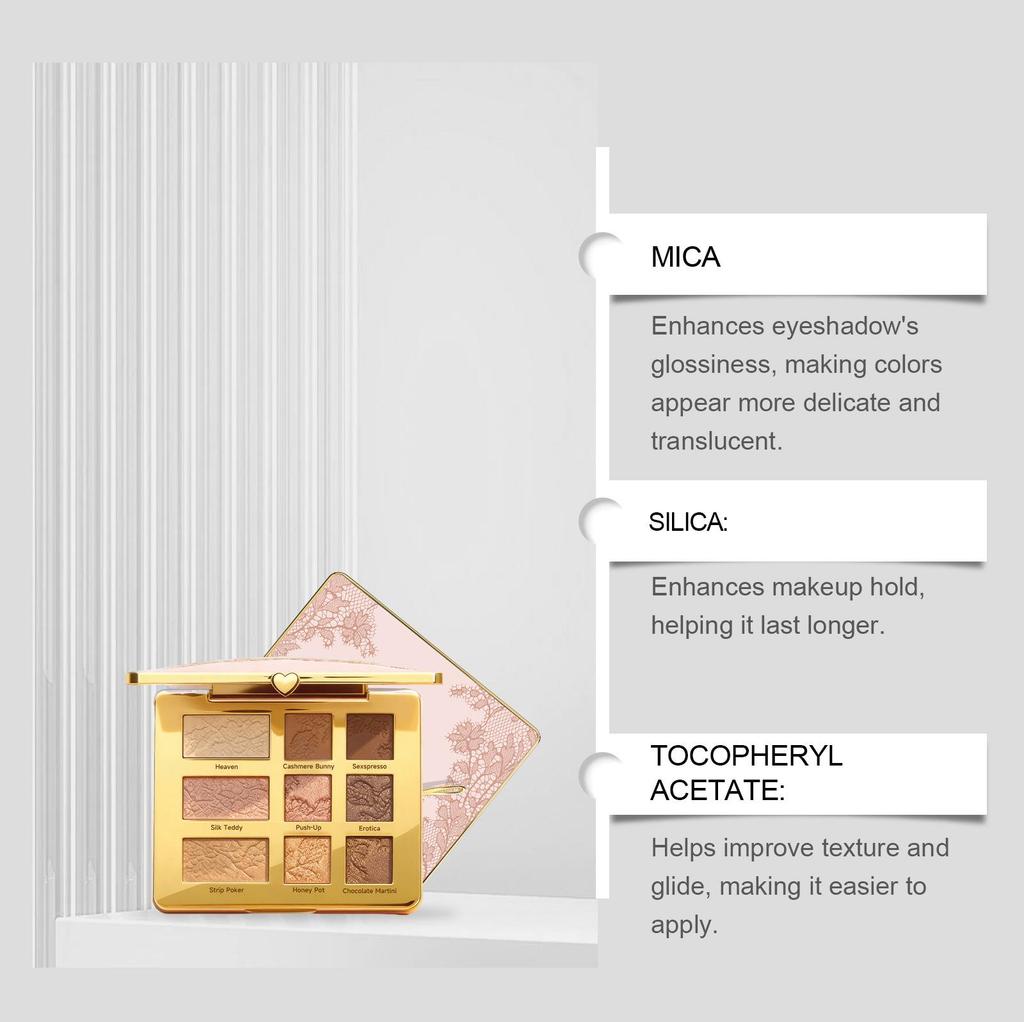 Портативная палетка теней для век из 9 цветов, многоцелевая, для дневного и вечернего макияжа