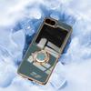 For Samsung Galaxy Z Flip5 5G Case Precise Cutouts 6D Electroplating TPU Phone Cover with Ring Holder