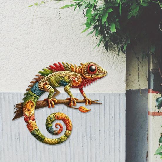 Украшение для стены в виде ящерицы-геккона, ручная работа, водонепроницаемый, устойчивый к ультрафиолетовому излучению, декор в виде ящерицы для внутреннего и наружного использования