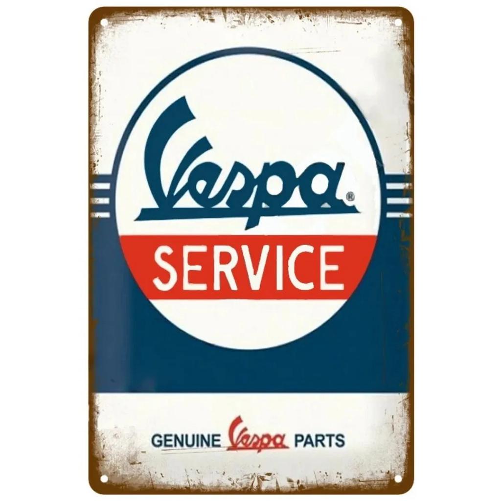 Металлические жестяные таблички Мотоциклы Vespa Настенное украшение Табличка Винтажный художественный плакат Жестяная картина для мужской пещеры Дома Кафе Сада Клуба Бара
