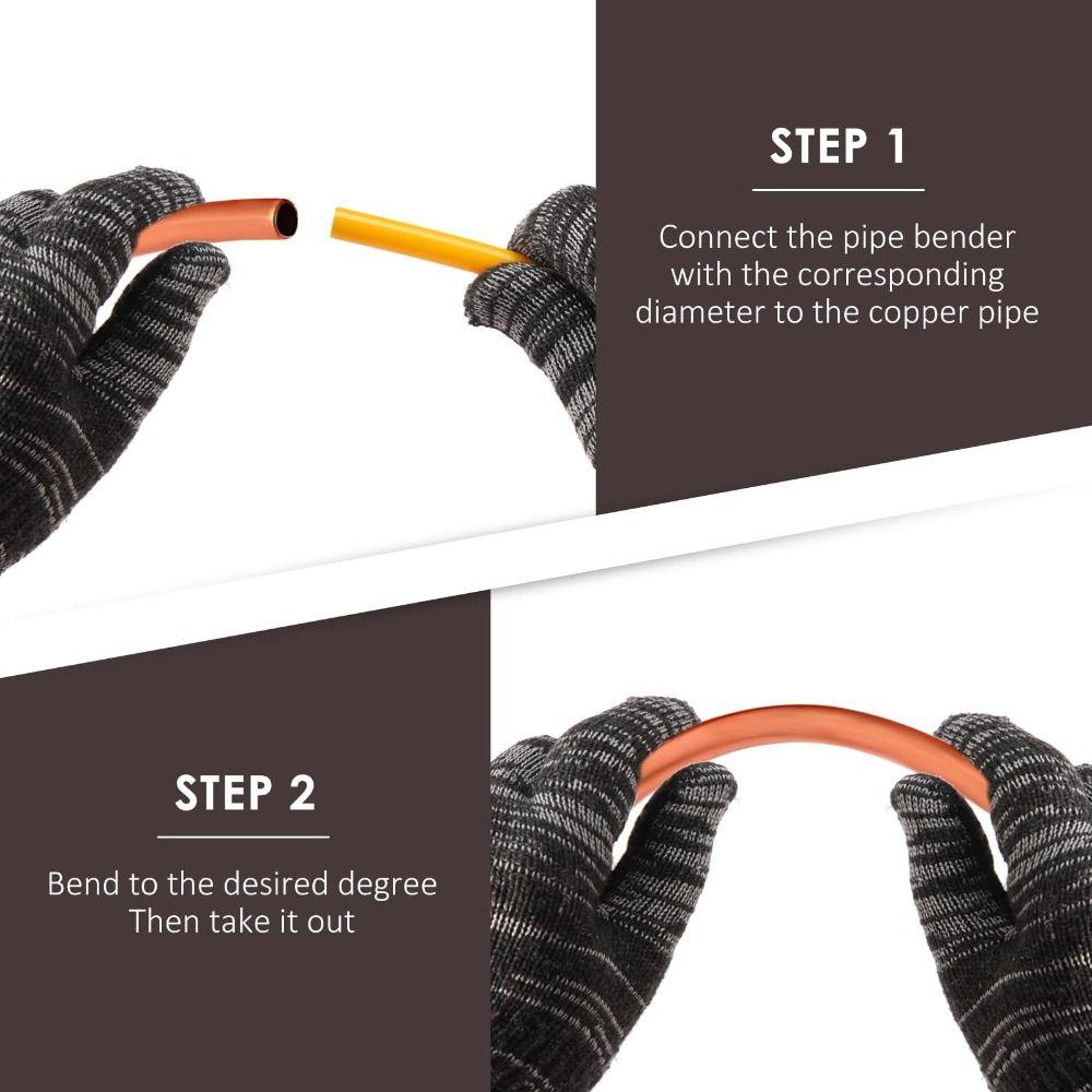 Flexible AC Pipe Bender Kit Anti-Kink Copper Tube Bender Bending Strip HVAC Installation
