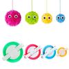 Pom Pom Maker 4 размера Набор инструментов для изготовления помпонов с нитеобрезателем, ножницами, проектом для вязания из шерстяной пряжи для детей и взрослых