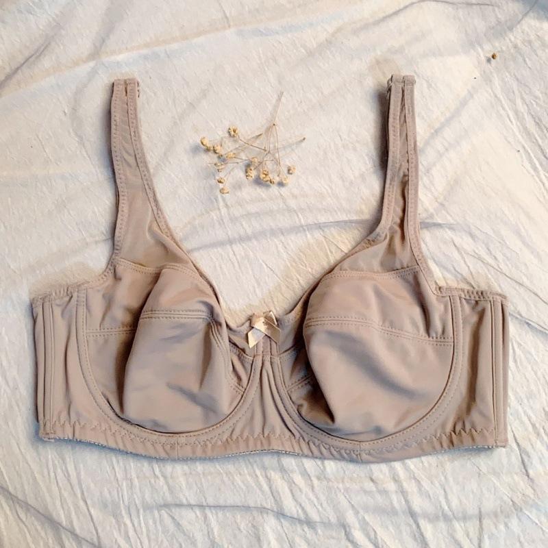 Женский летний бюстгальтер без губки большого размера, ультратонкое мягкое нижнее белье на косточках, удобное дышащее