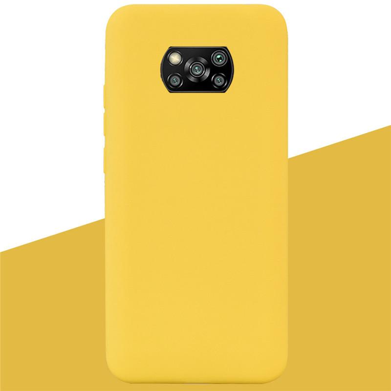 Силиконовые чехлы для Xiaomi POCO X3 Pro X3 NFC противоударный мягкий чехол Caqa