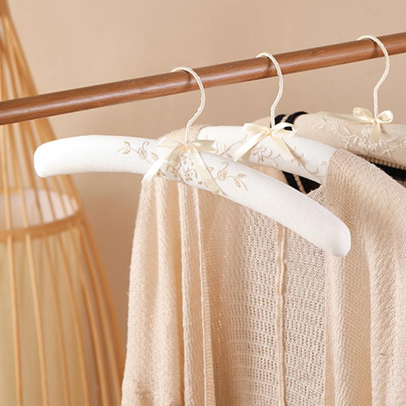 Wedding Party Sponge Creative Embroidery Pattern Full Dress Fabric Ornament Clothes Hanger Photo Props Organization Supplies