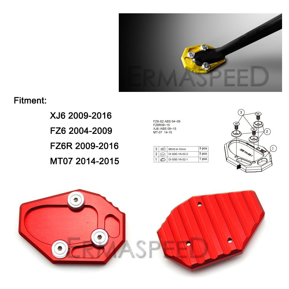 Боковая подставка для мотоцикла с ЧПУ, увеличительная подставка для MT07 2014 2015 XJ6