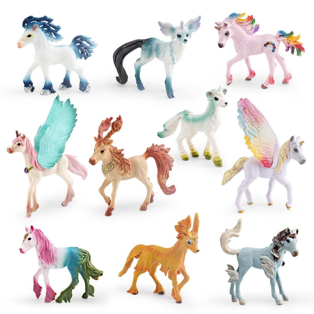 Mythical European Pegasus Unicorn Elf Horse Ornament for Kids