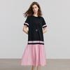 Chuyu Color Block T-Shirt Dress
