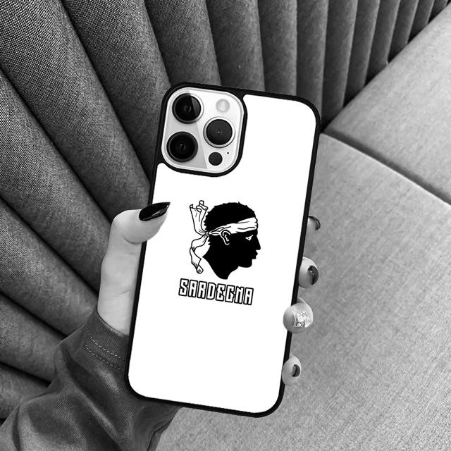Чехол для телефона с флагом Сардинии для iPhone 17 Air 16 15 14 Plus apple 16 11 12 13 Pro Max coque