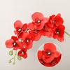 Artificial Orchid Flowers Long Stemmed Realistic Phalaenopsis Orchids No Maintenance Velvet Petals Fake Flower Home Decor