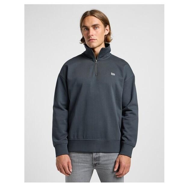 Толстовка Lee Half Zip Sweatshirt Washed Black